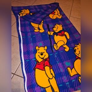 Vintage Disney Winnie The Pooh fleece Blanket Sleepingbag